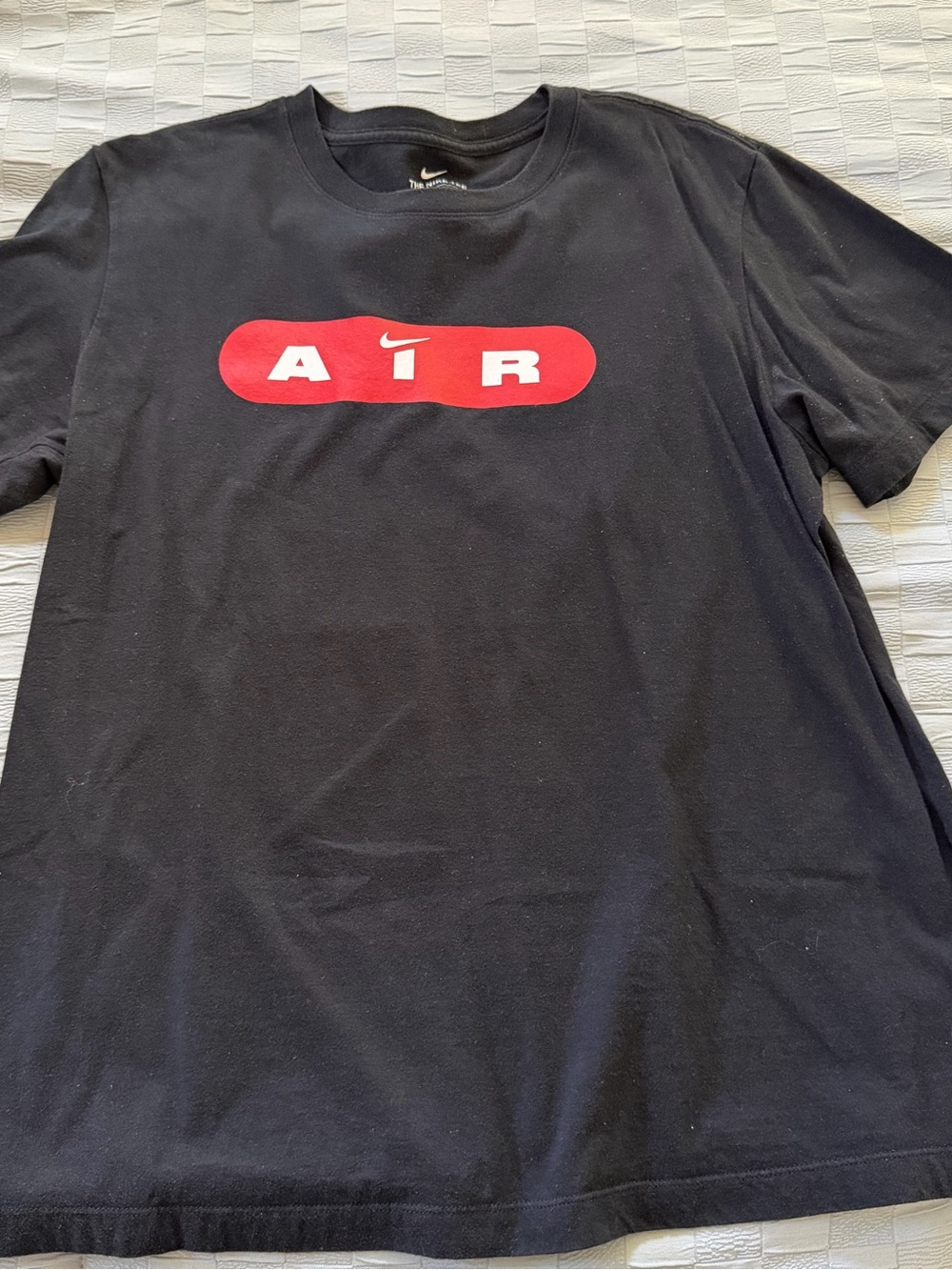 Nike Black Tee with Red AIR Capsule Logo